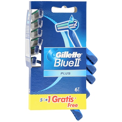 Maquinilla de afeitar desechable 2 hojas Gillette Blue II bolsa 6 unidades-0