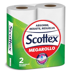 papel de cocina megarollo 2 unidades