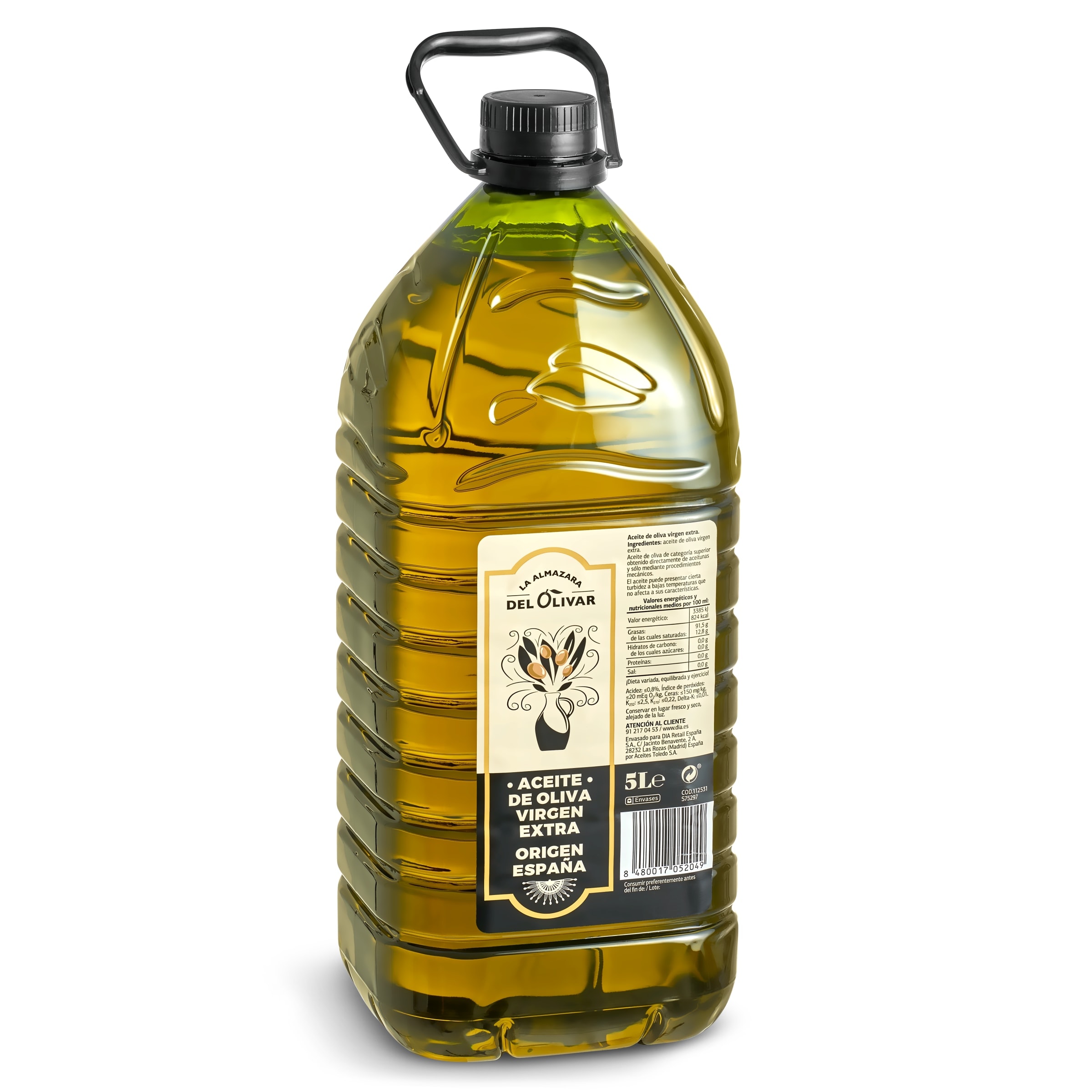 Aceite de oliva virgen extra La Almazara del Olivar garrafa 5 l