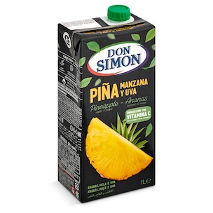 zumo de pina manzana y uva 1 l