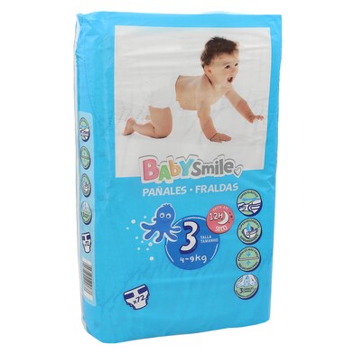 Pañales 4-9 kgs talla 3 Dia bolsa 72 unidades-0 Pañales 4-9 kgs talla 3 Dia bolsa 72 unidades-0