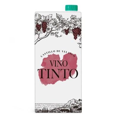 Vino tinto Castillo de Velasco brik 1 l-1 Vino tinto Castillo de Velasco brik 1 l-1