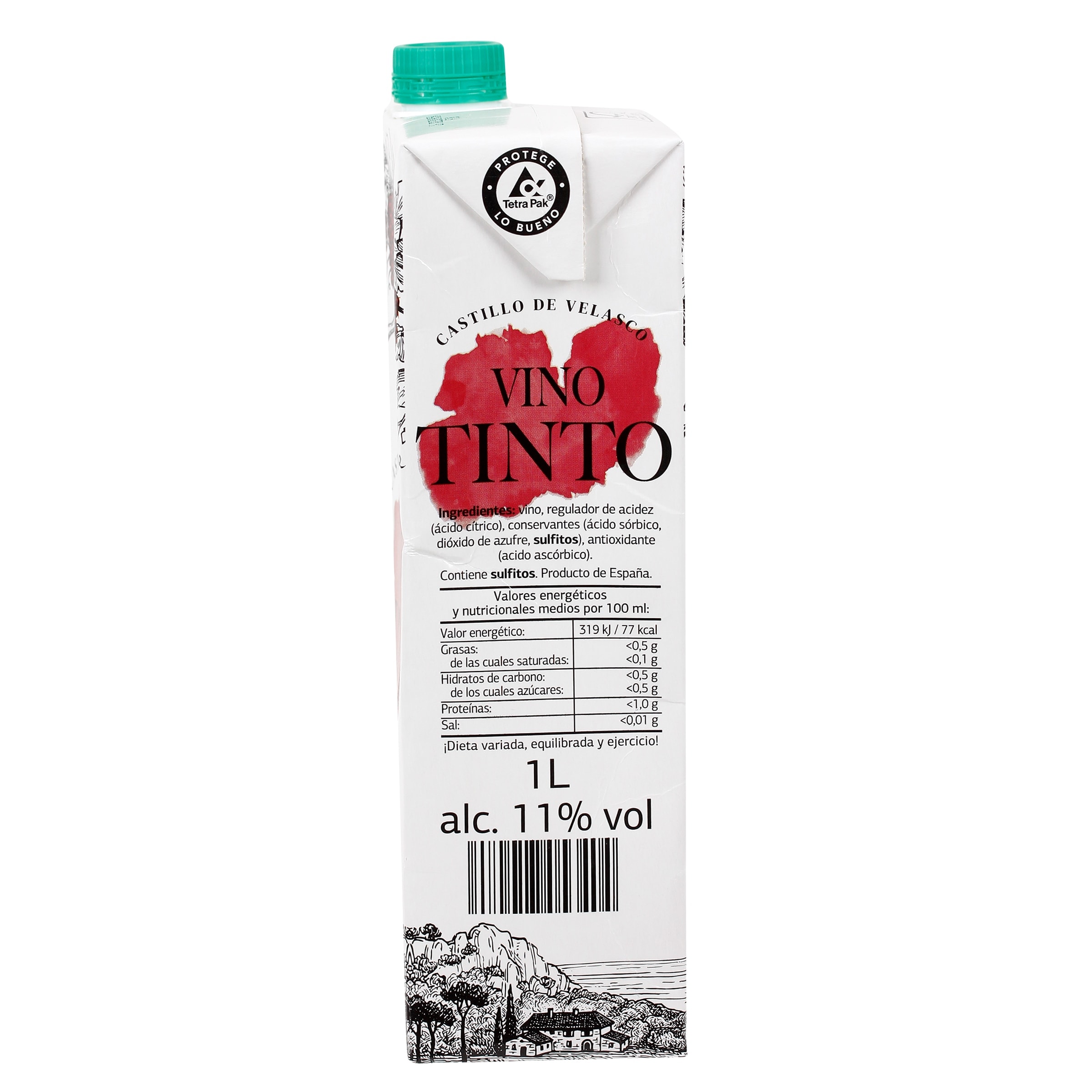 Vino tinto Castillo de Velasco 1 L