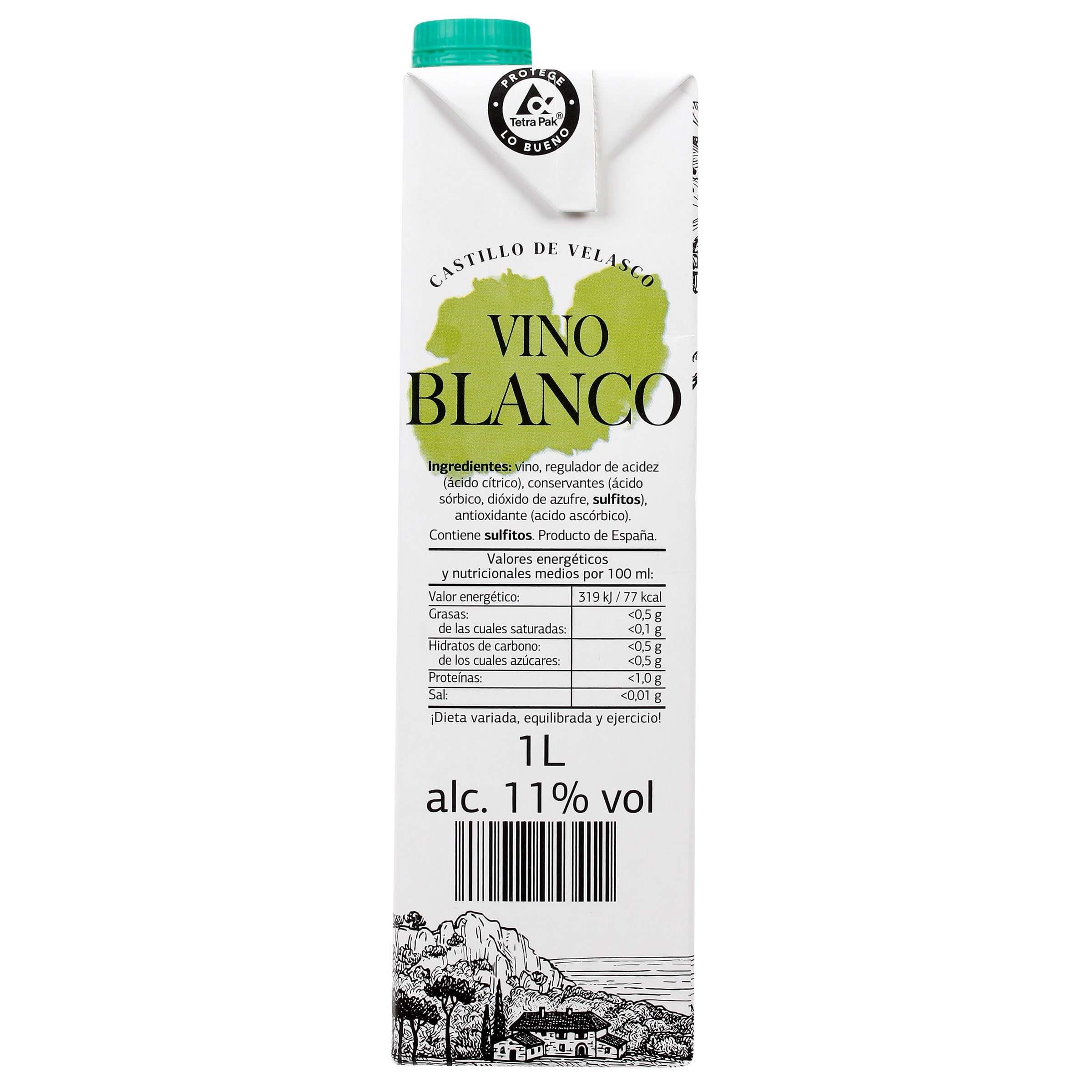Vino blanco Castillo de Velasco 1 L