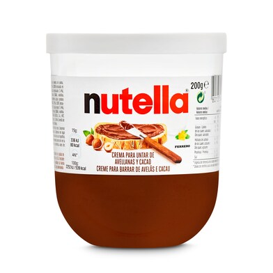 Crema de cacao con avellanas Nutella bote 200 g-0