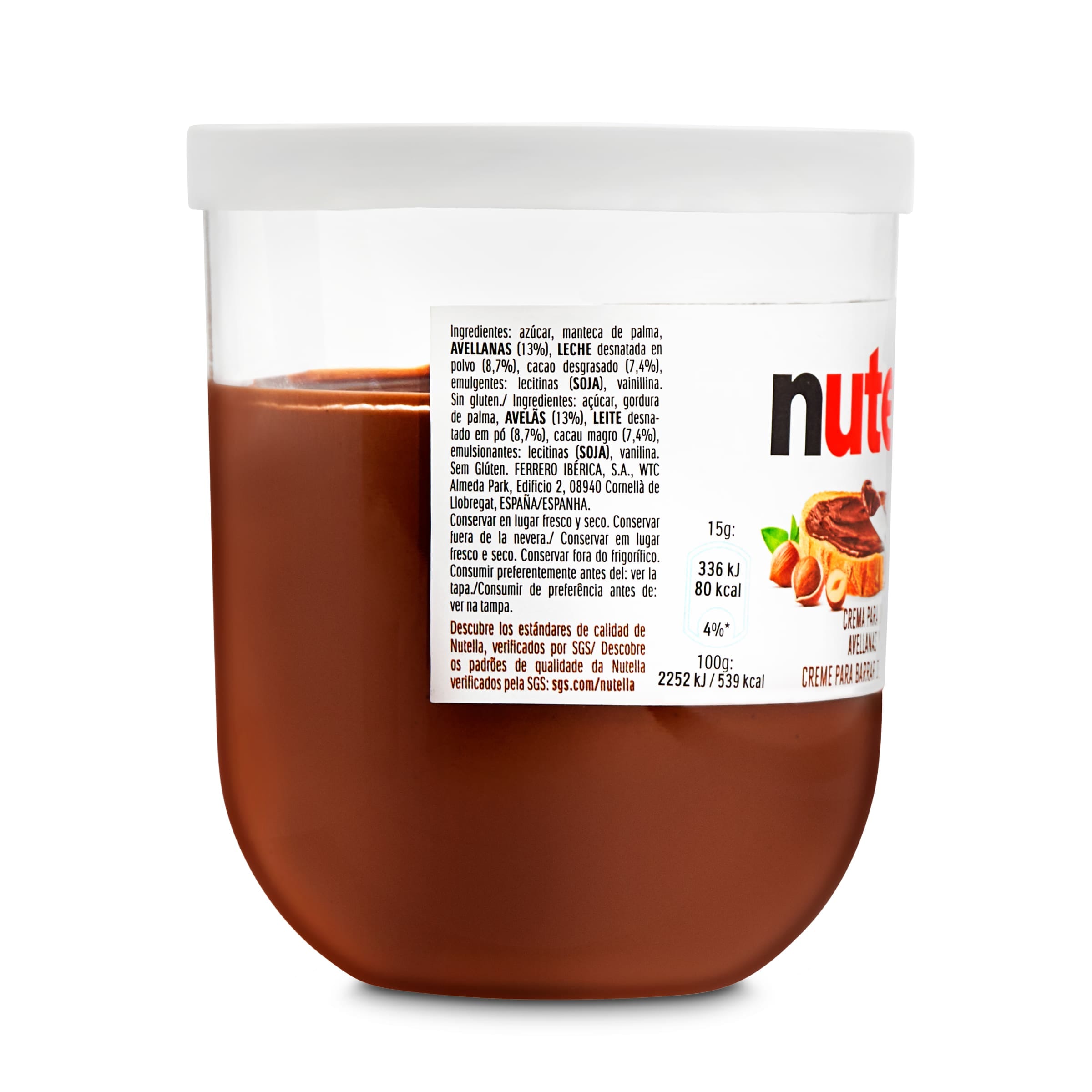 Crema de cacao con avellanas Nutella 200 g