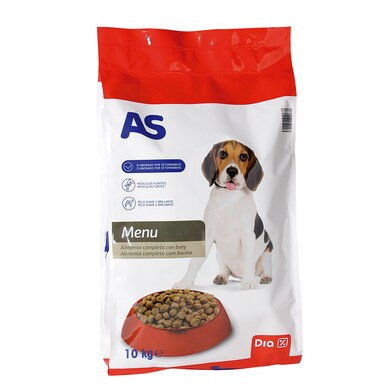 Alimento para perros completo con buey As bolsa 10 Kg-0