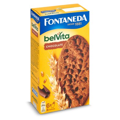 Galletas de desayuno con cereales y chocolate Belvita caja 300 g-0