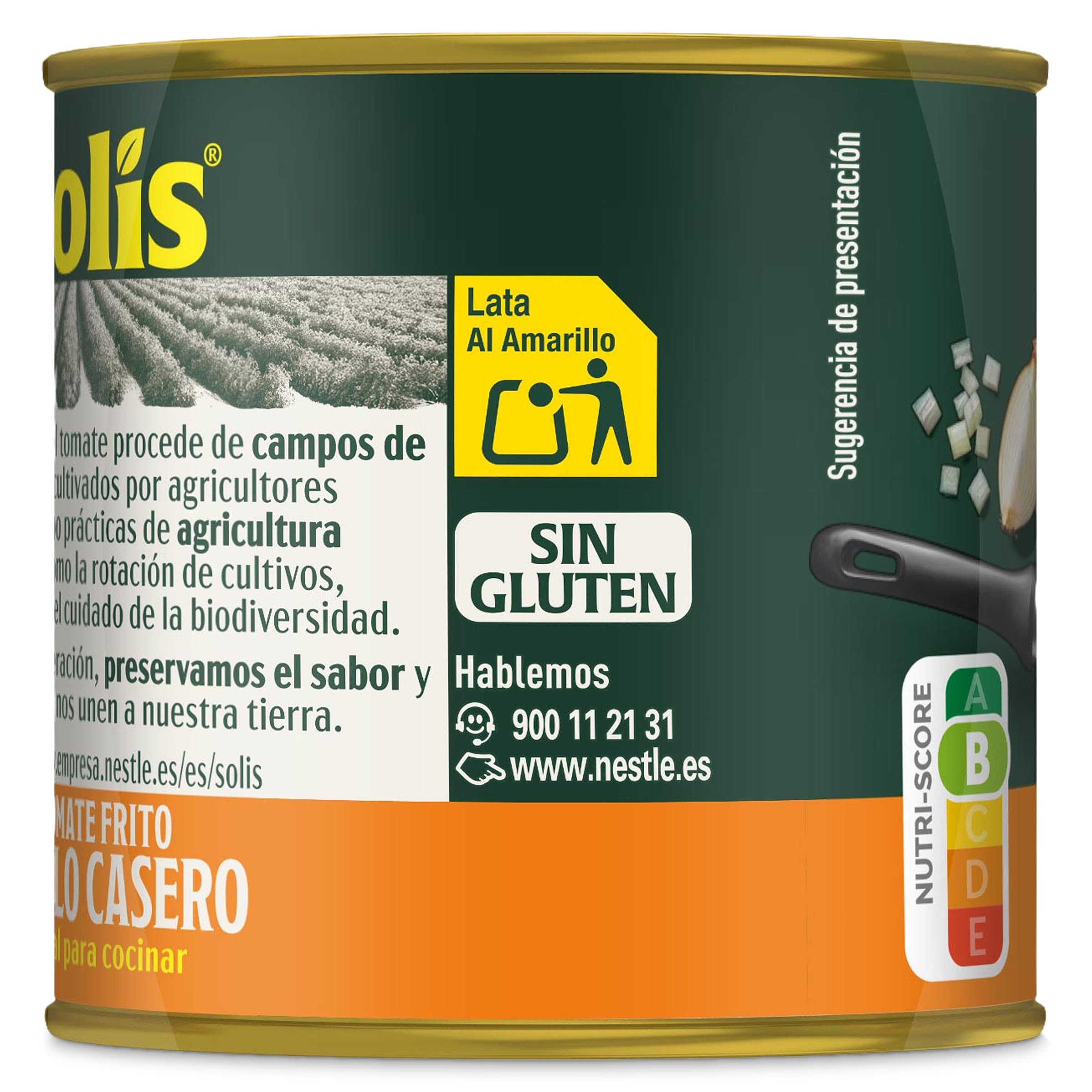 Tomate frito estilo casero Solís 3 x 100 g