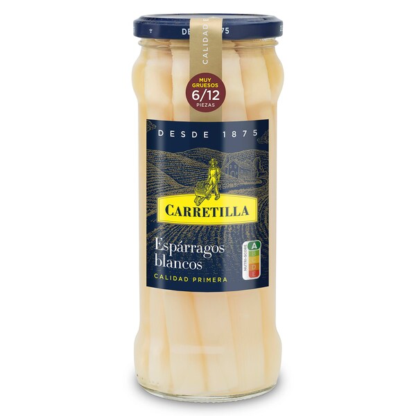 Espárragos Blancos Extra Muy Grueso 6/12 Carretilla 325 Gr.