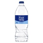 Agua mineral natural Font Vella botella 1 l