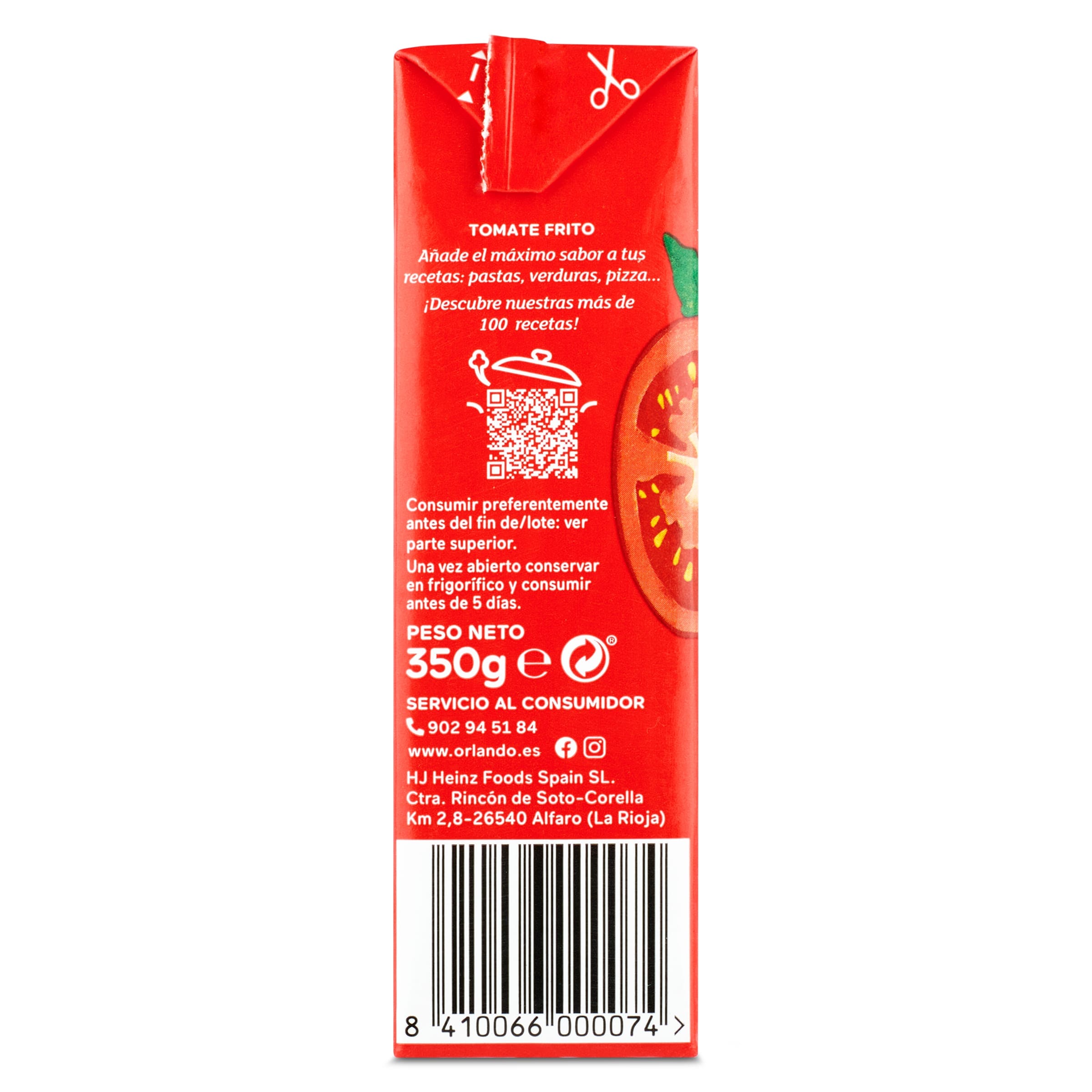 Tomate frito Orlando 350 g