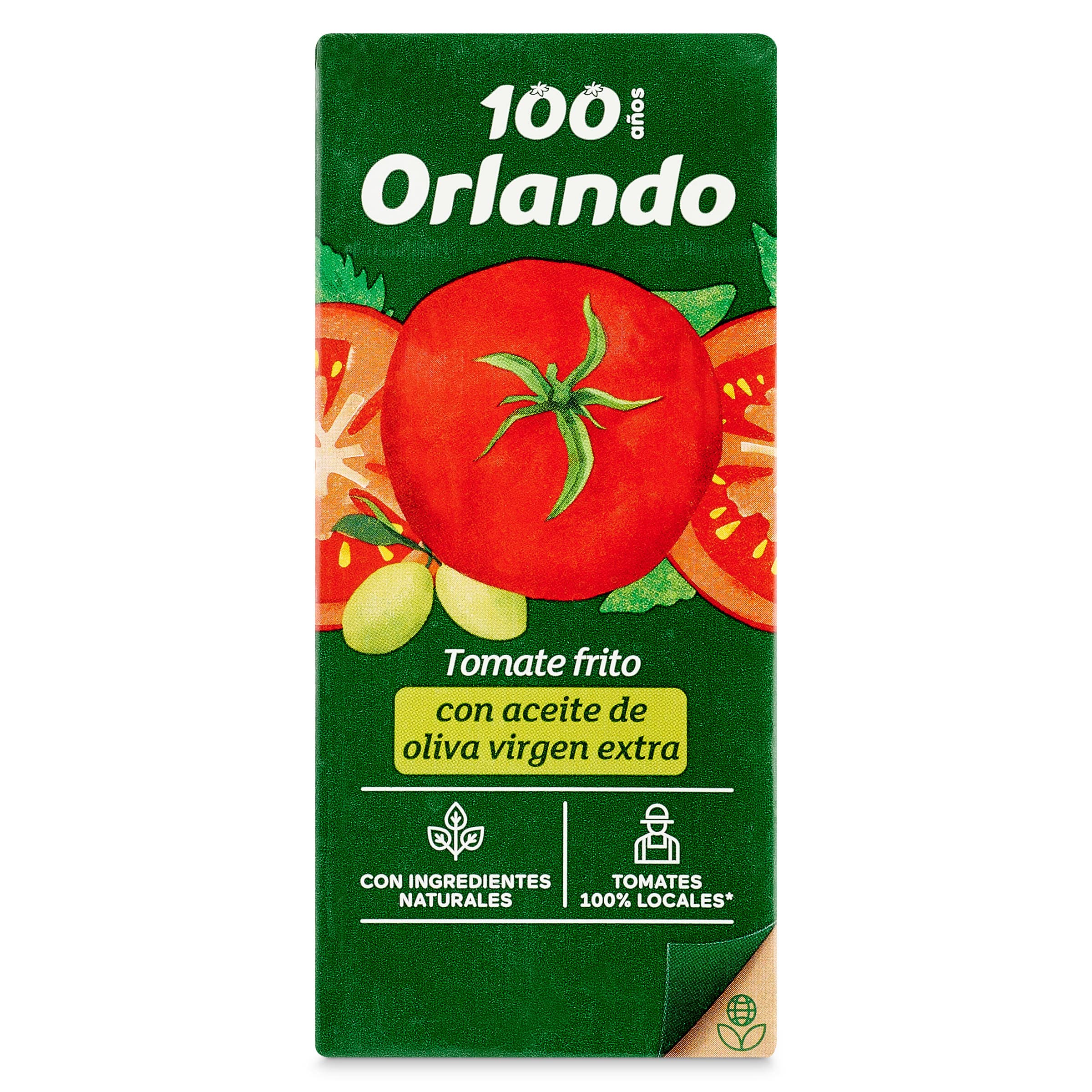 Tomate frito con aceite oliva Orlando 350 g