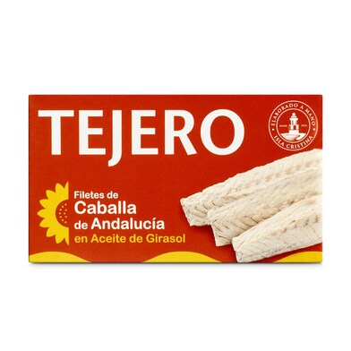 Filetes de caballa en aceite de girasol Tejero lata 80 g-0