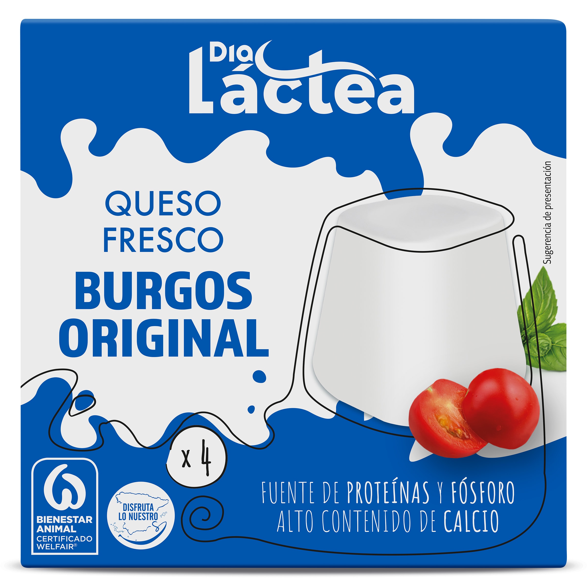 Queso fresco de Burgos Dia Láctea 4 x 62.5 g