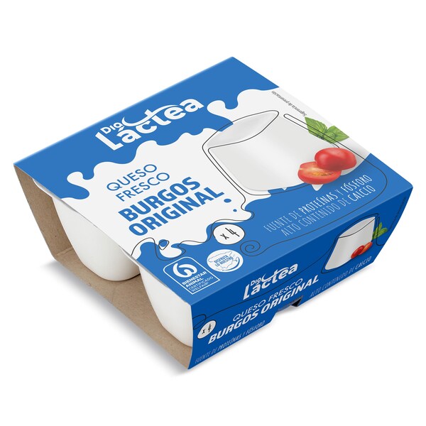 Queso Fresco Natural Dia Lactea Pack 4 X 62,5 Gr.
