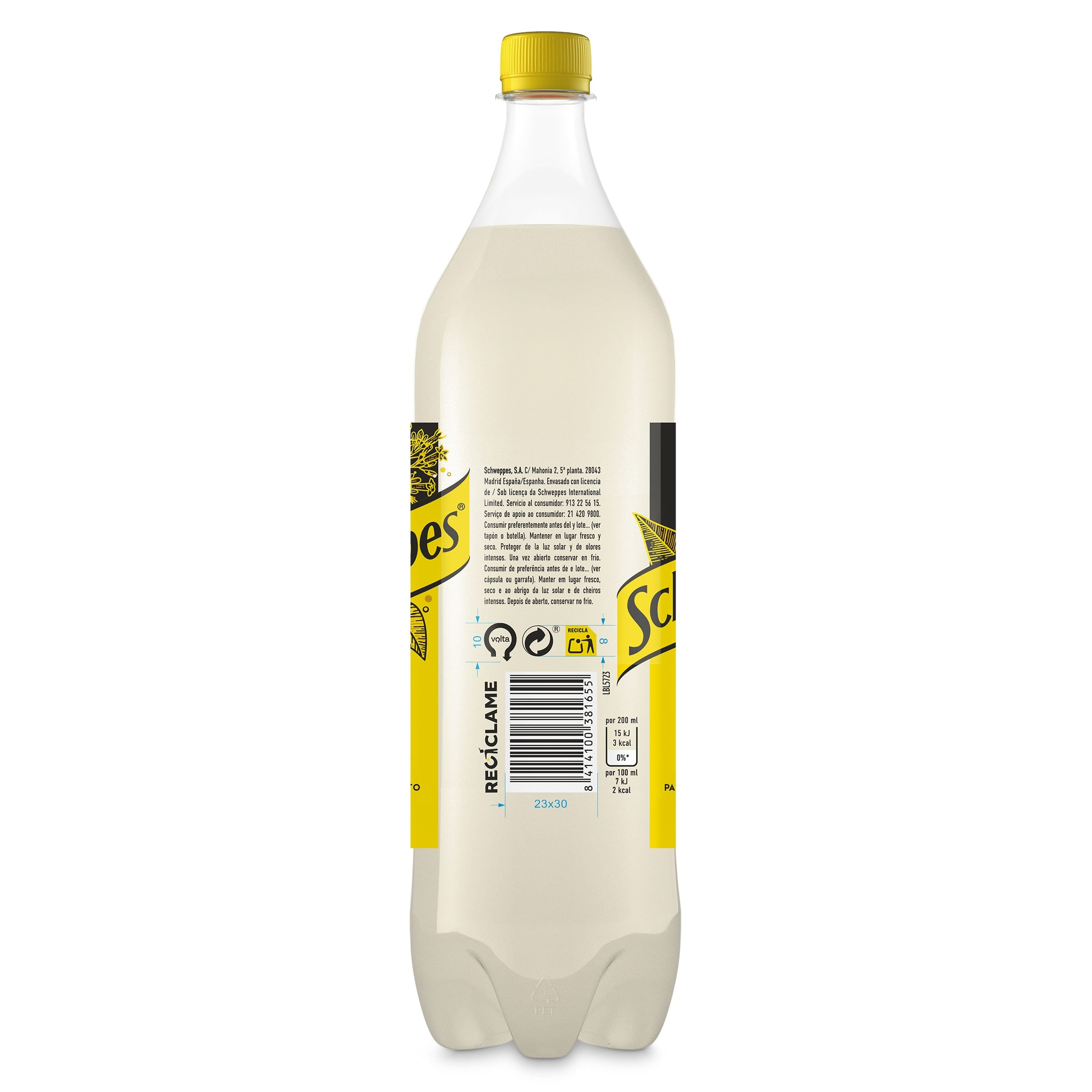 Tónica zero Schweppes 1 L