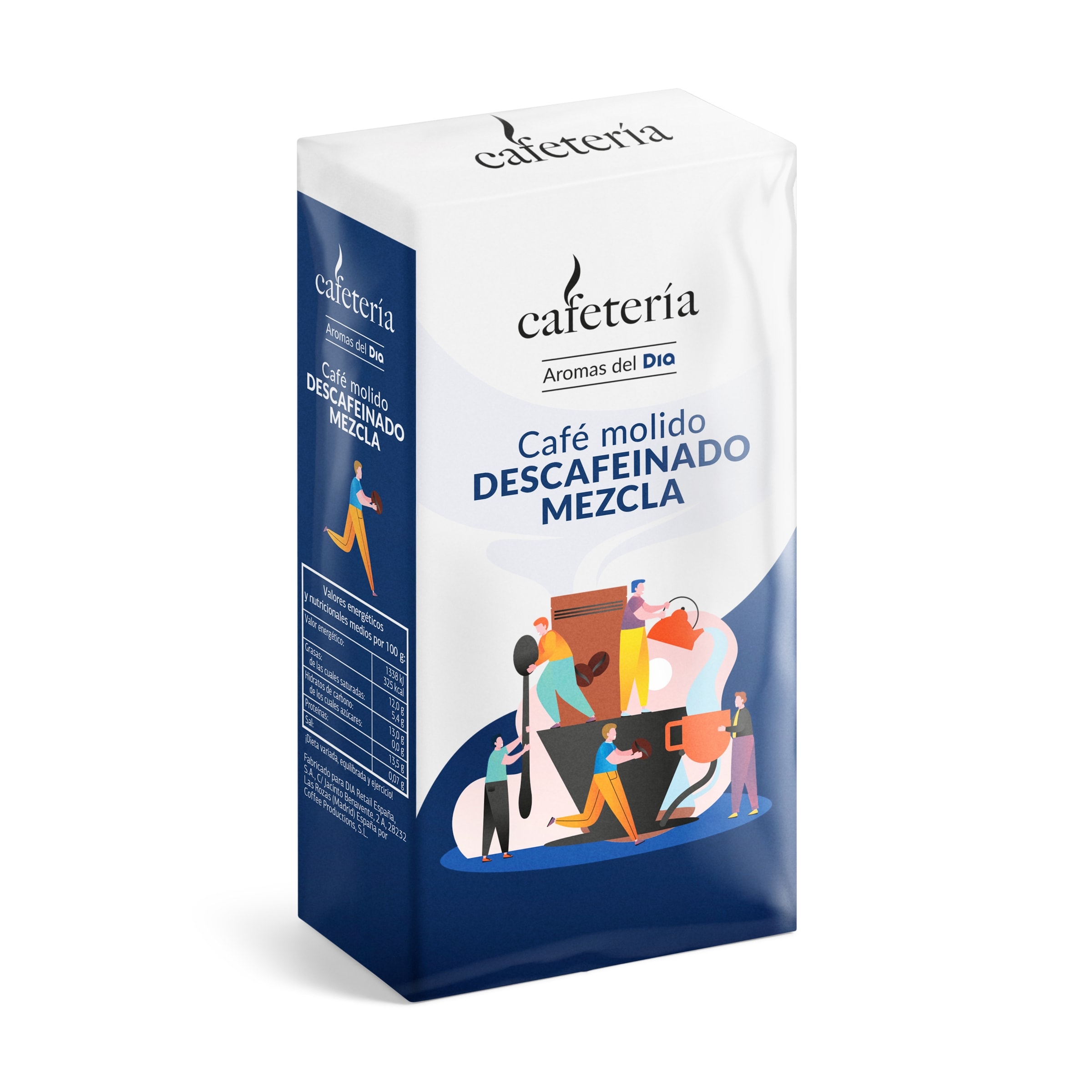 Café molido mezcla descafeinado Cafetería paquete 250 g - Supermercados DIA