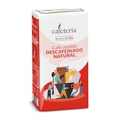 Café molido natural descafeinado CAFETERIA  PAQUETE 250 GR