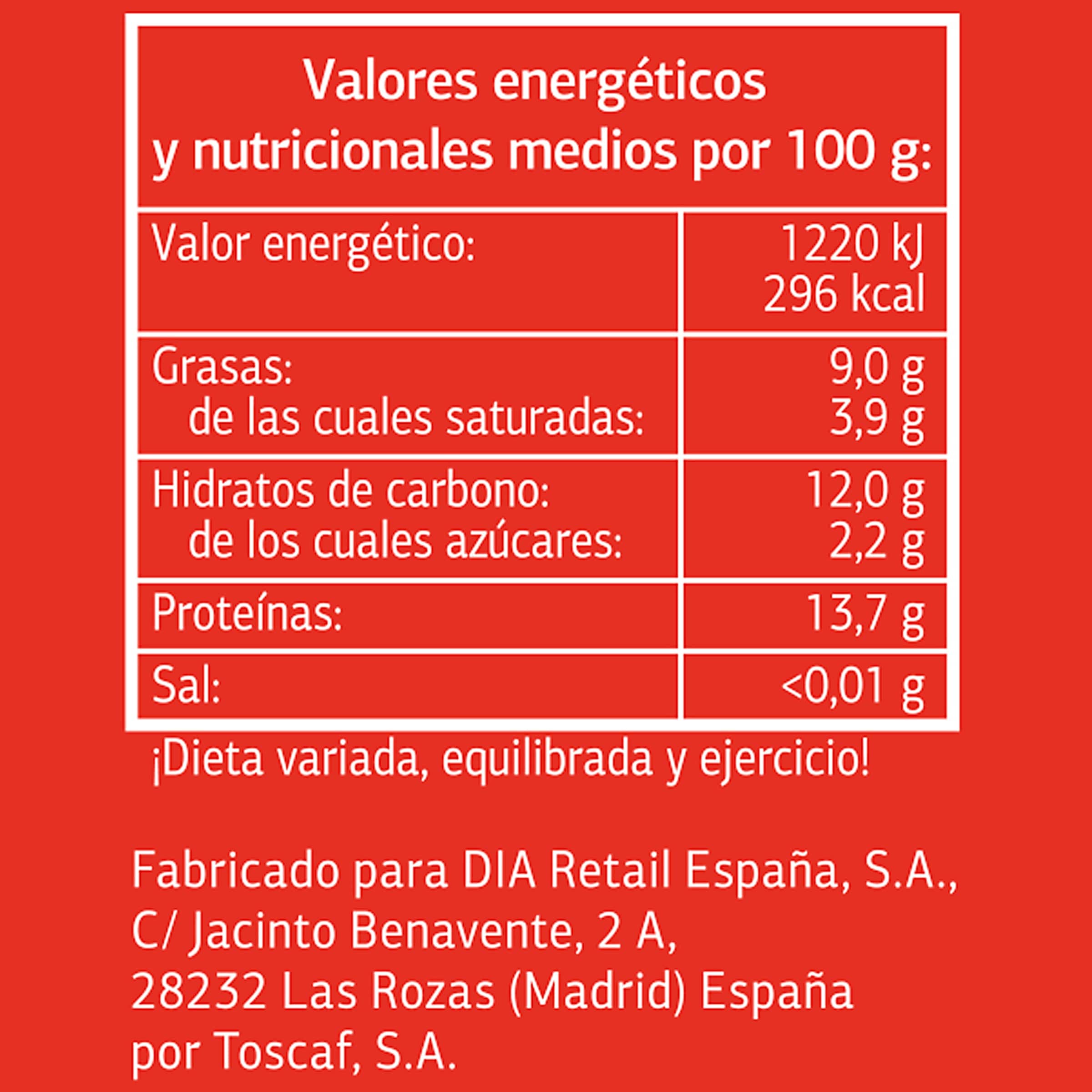 Café molido natural descafeinado Dia Cafetería 250 g