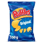 Patatas fritas onduladas Ruffles bolsa 150 g