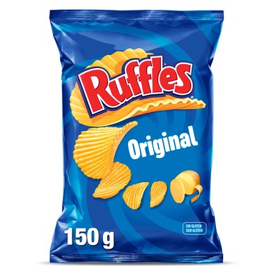Patatas fritas onduladas Ruffles bolsa 150 g-0