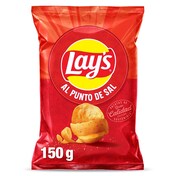 Patatas fritas al punto de sal Lay's bolsa 160 g