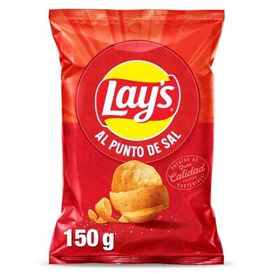 Patatas fritas al punto de sal Lay's bolsa 160 g-0