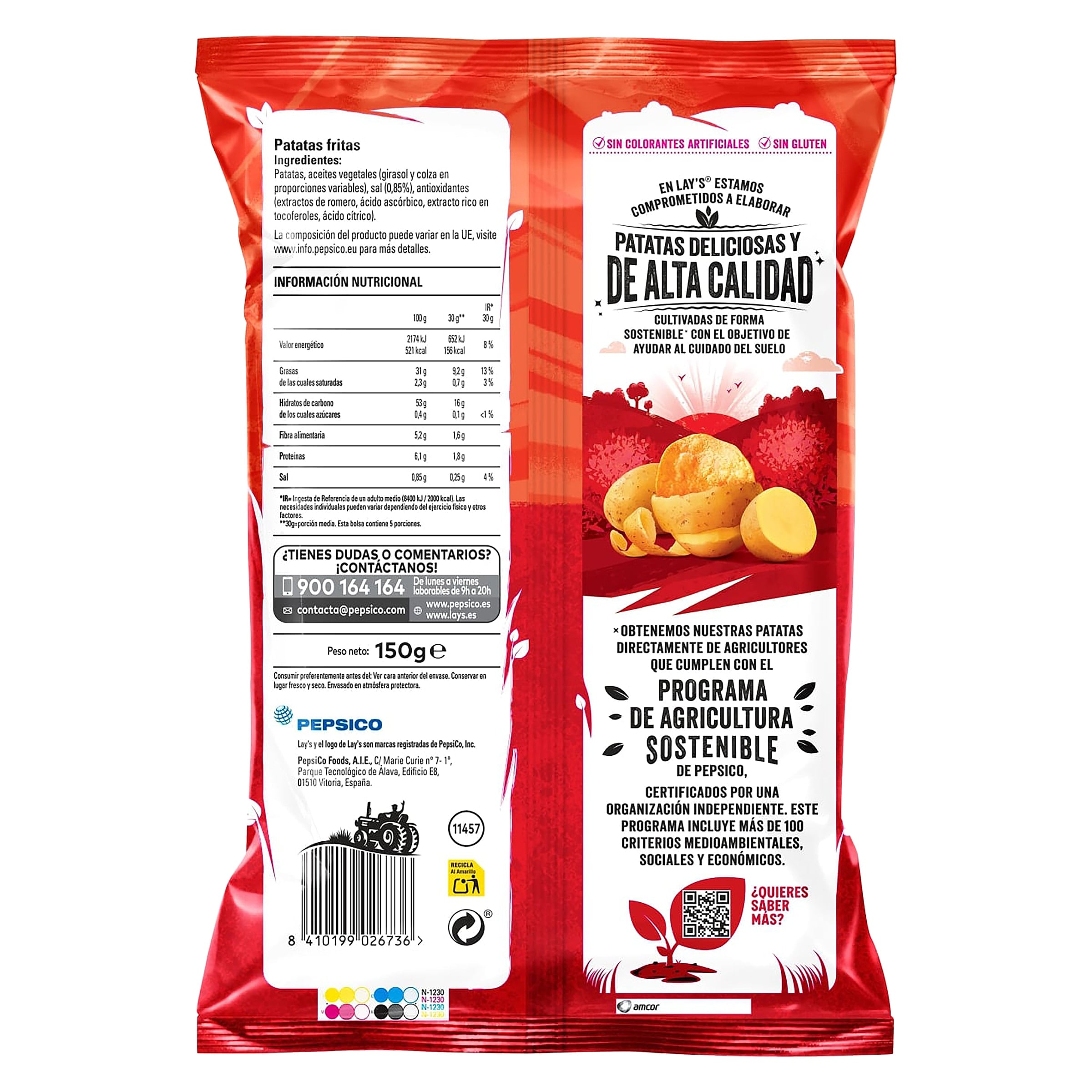 Lay's al punto de sal 150 g