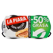 Paté menos grasa La piara Tapa Negra lata 2 x 73 g