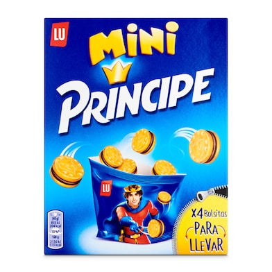 Mini galletas rellenas de chocolate Principe caja 160 g-1