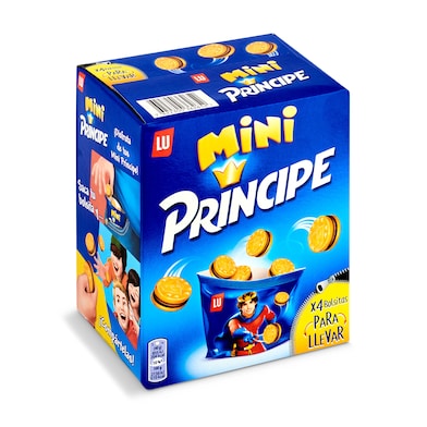 Mini galletas rellenas de chocolate Principe caja 160 g-0
