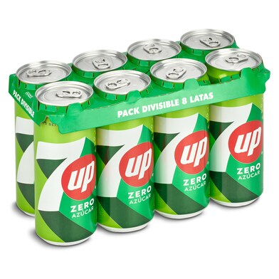 Refresco de lima-limón zero azúcares Seven up pack 8 x 33 cl-0 Refresco de lima-limón zero azúcares Seven up pack 8 x 33 cl-0