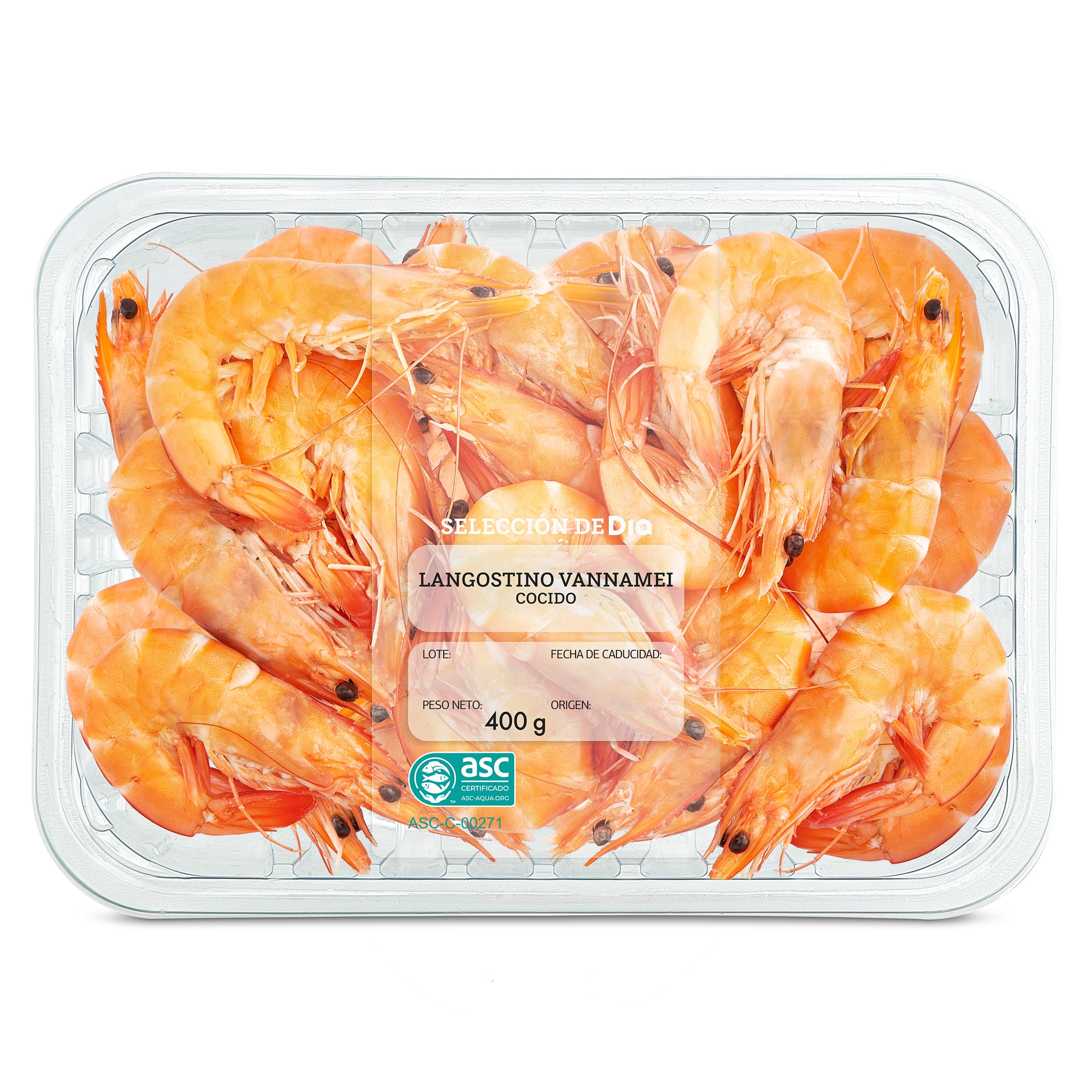 Langostino cocido Selección de Dia 400 g