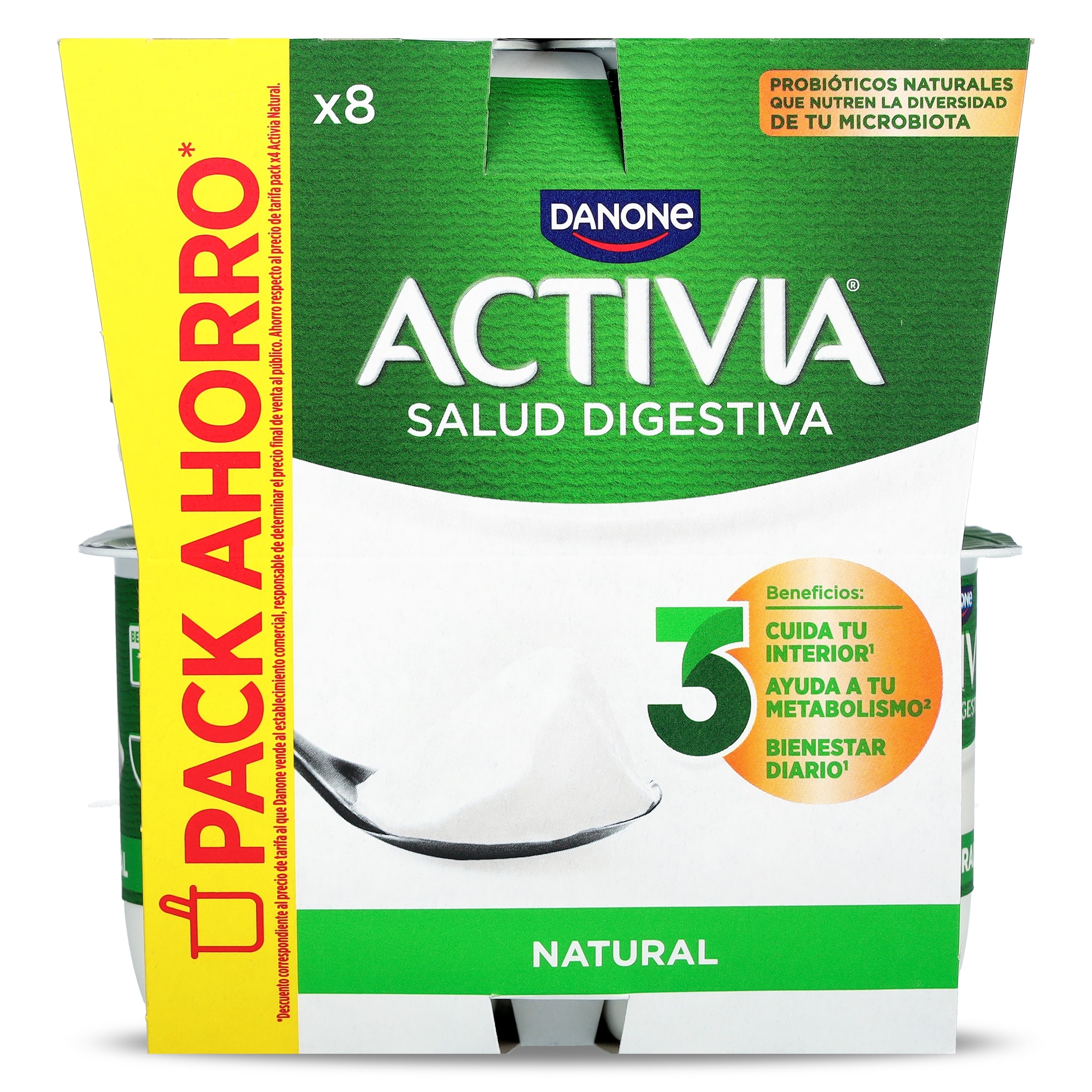 Bífidus natural Activia 8 x 120 g