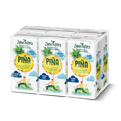 Bebida de zumo de piña sin azúcares añadidos Zumosfera de Dia brik 6 x 200 ml-0 Bebida de zumo de piña sin azúcares añadidos Zumosfera de Dia brik 6 x 200 ml-0