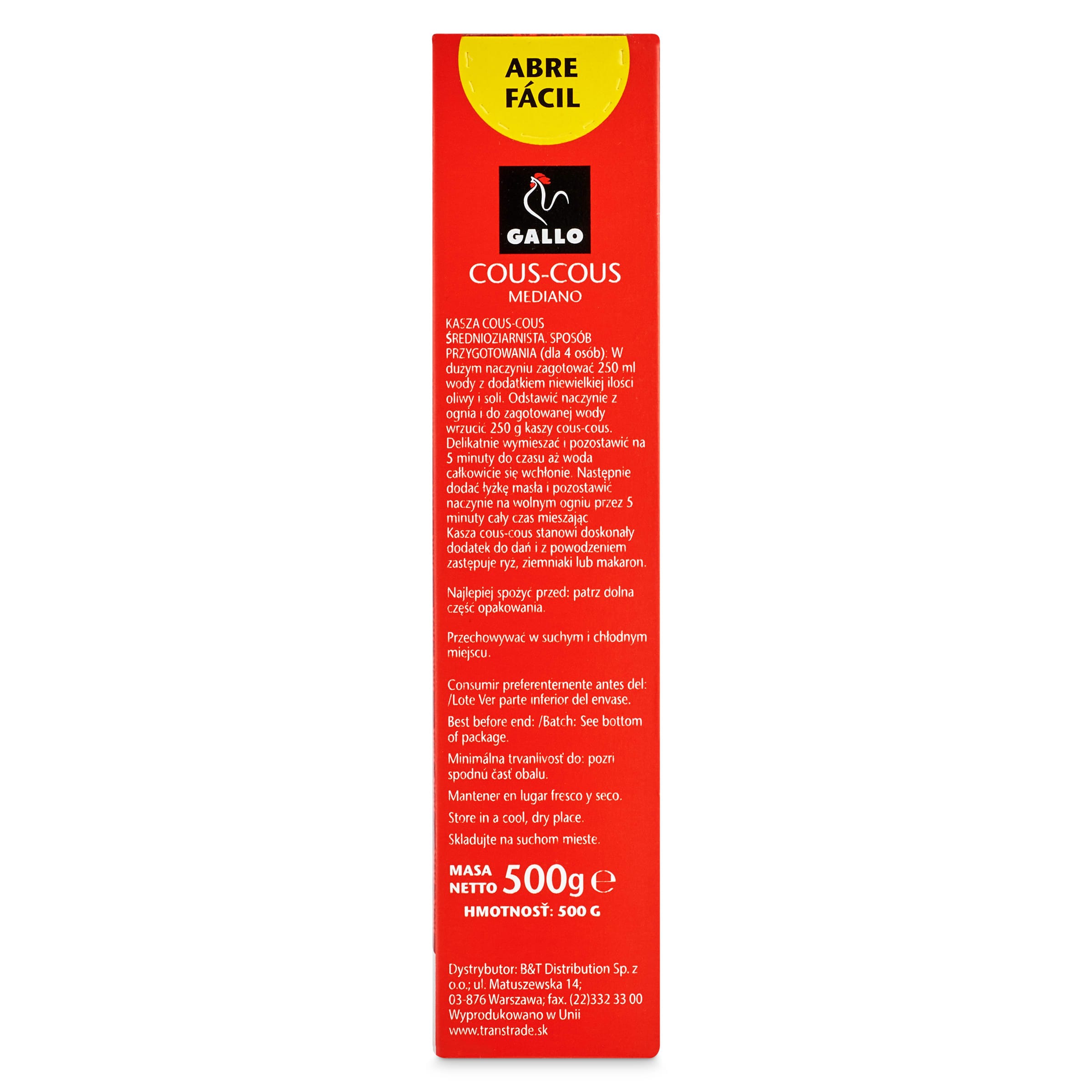 Cous cous Gallo 500 g