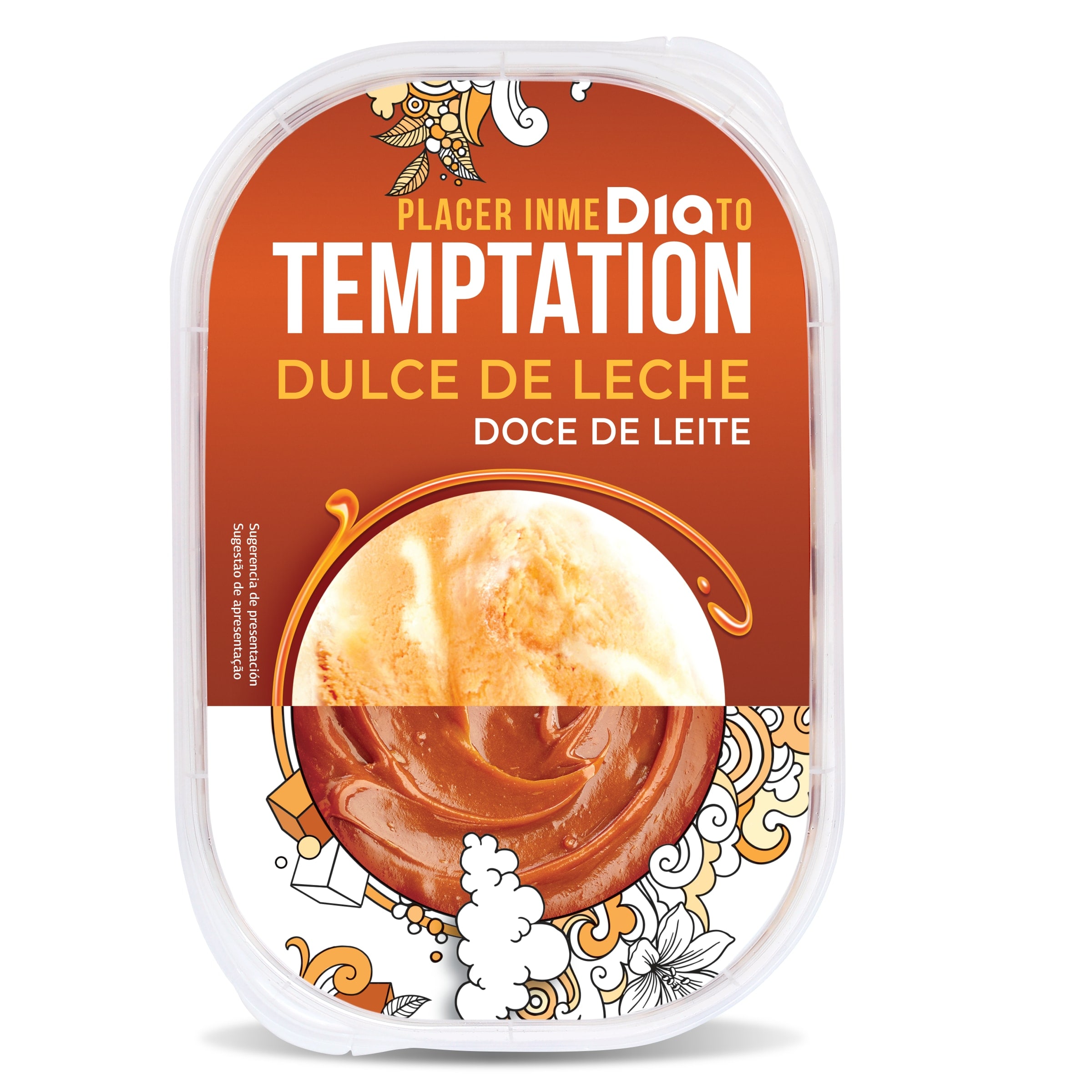 Barqueta de dulce de leche Dia Temptation 525 g
