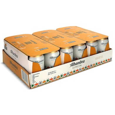Cerveza lager Alhambra pack 24 x 33 cl-0