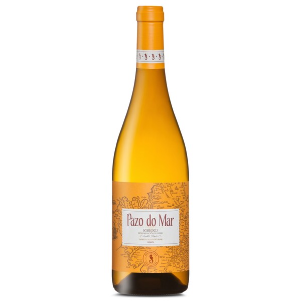 Vino Blanco DO Ribeiro Pazo do Mar Botella 75 Cl.
