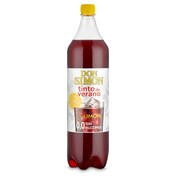 Tinto de verano limón sin alcohol Don Simón botella 1.5 l