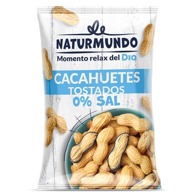 Cacahuete con cáscara sin sal Naturmundo de Dia bolsa 400 g-0 Cacahuete con cáscara sin sal Naturmundo de Dia bolsa 400 g-0