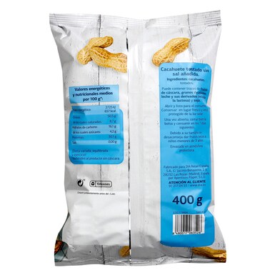 Cacahuete con cáscara sin sal Naturmundo de Dia bolsa 400 g-1
