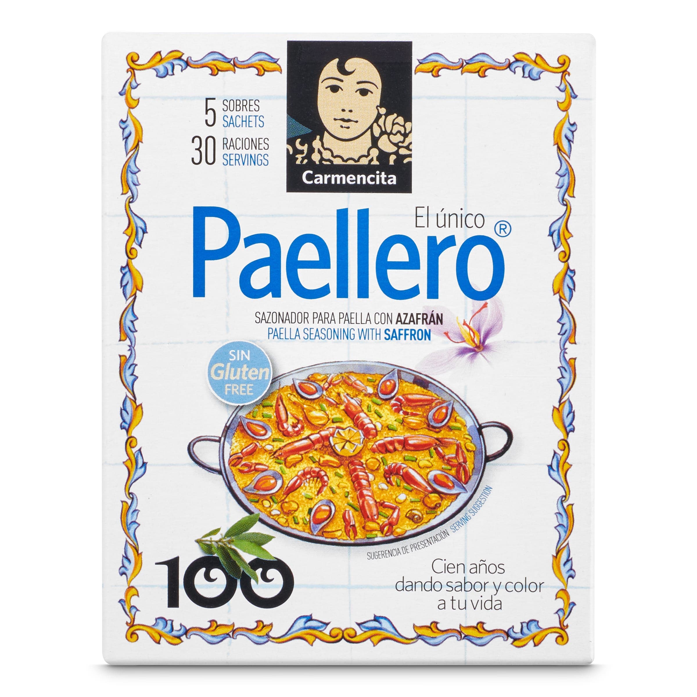 Sazonador para paella con azafrán Carmencita 20 g