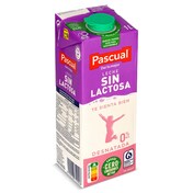 Leche desnatada sin lactosa Pascual brik 1 l