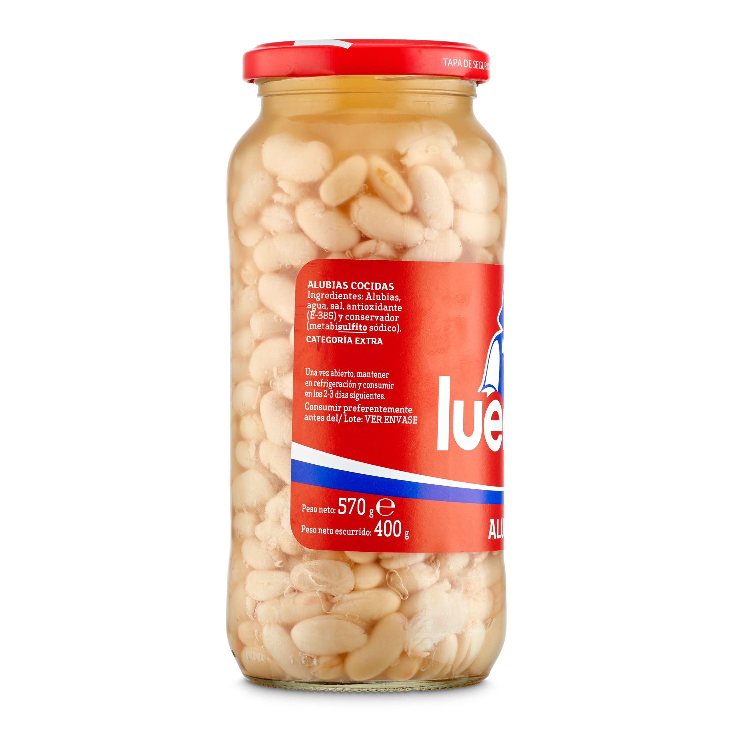 Alubias blancas cocidas Luengo 400 g