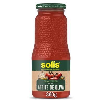 Tomate frito con aceite de oliva Solís frasco 360 g-0