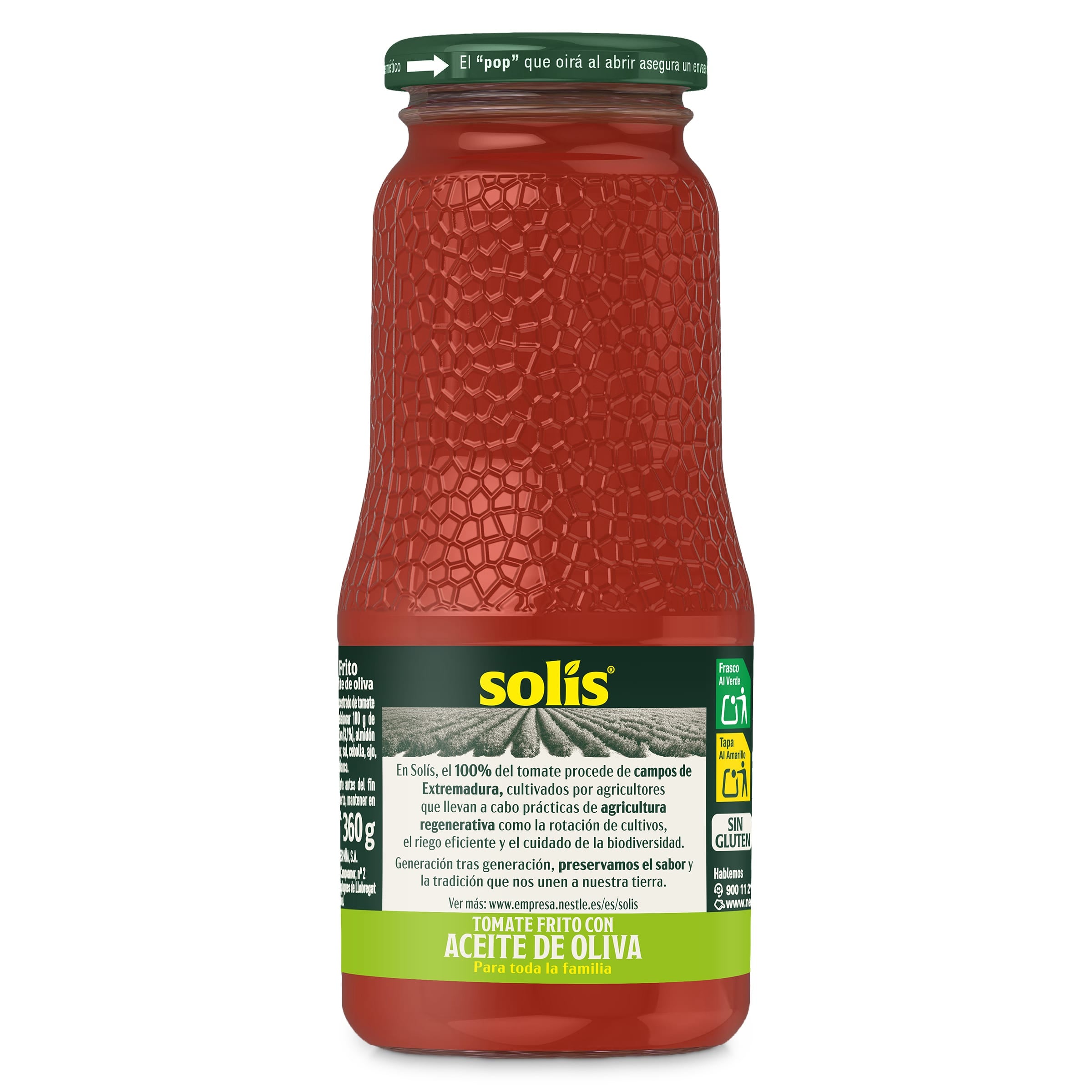 Tomate frito con aceite de oliva Solís 360 g