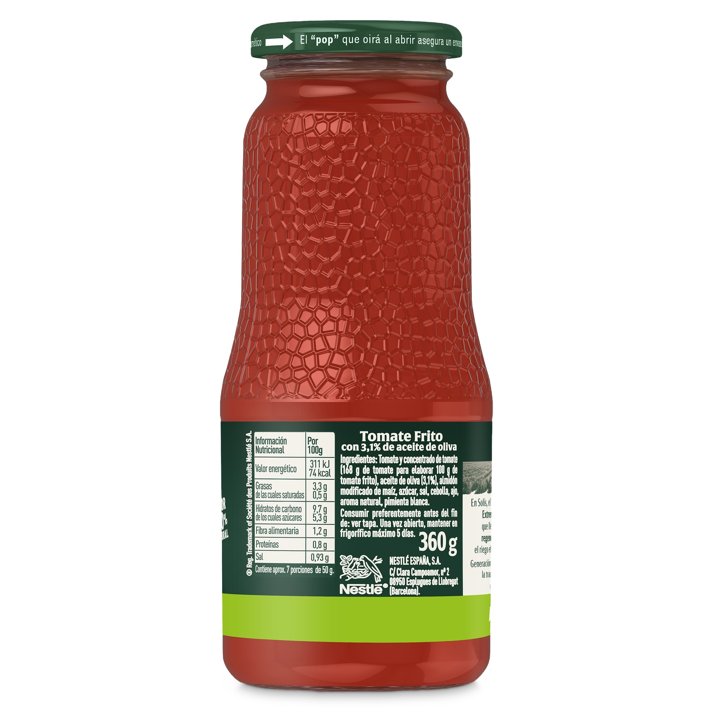 Tomate frito con aceite de oliva Solís 360 g