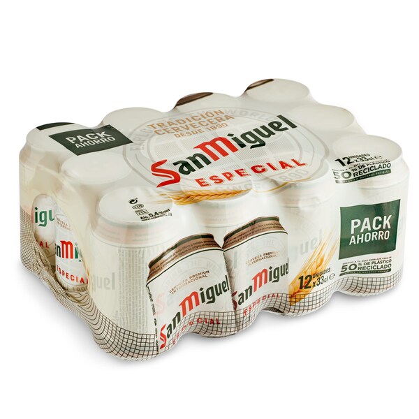 Cerveza San Miguel Pack 12 Latas 33 Cl.